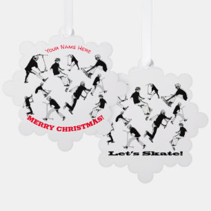 Let's Skate! - Stunt Scooter Fun Ornament Card
