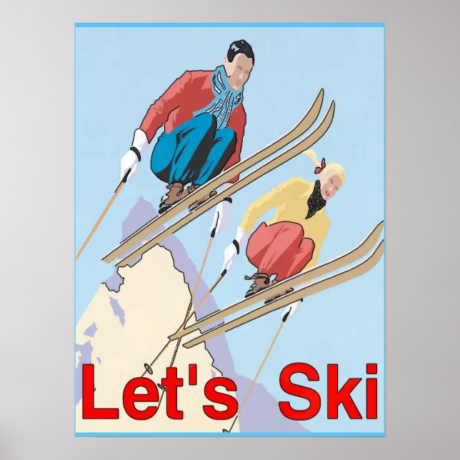 Let's Ski Poster (Front)