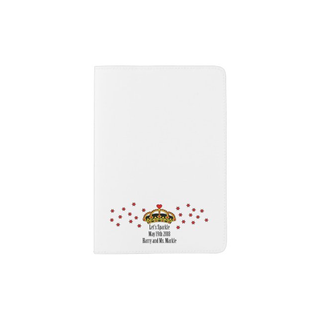 Let's Sparkle Harry & Meghan, May 19th 2018 Passport Holder (Front)