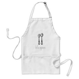 let's spoon adult apron