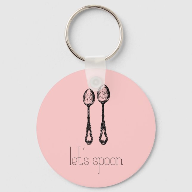 let's spoon keychain (Front)