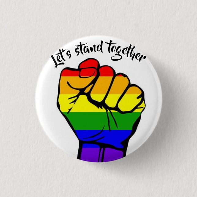 Let's Stand Together Flag. Button (Front)