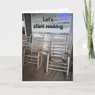 LET'S START "ROCKING" "70th BIRTHDAY" Card