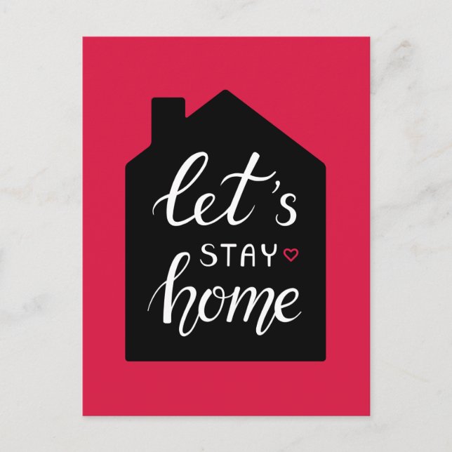 Let's Stay Home 2 Postcard (Front)