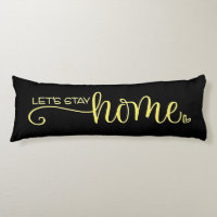 Let's stay home and cuddle outlet pillow