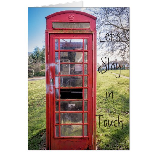 Let's stay in touch cards (Front)