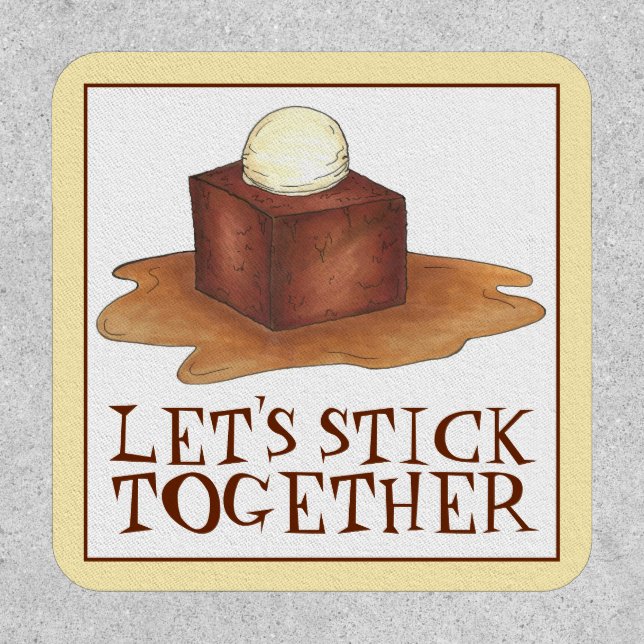Let's Stick Together British Sticky Toffee Pudding Patch (Front)