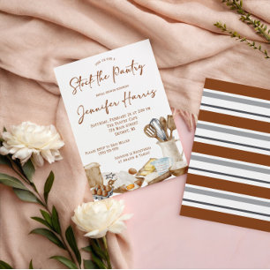 Let's Stock the Pantry Kitchen Theme Bridal Shower Invitation