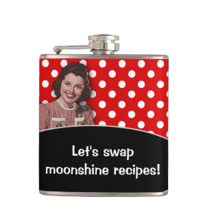 Let's Swap Moonshine Recipes Flask