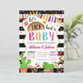 Let's Taco About A Baby Shower Invitation (Standing Front)