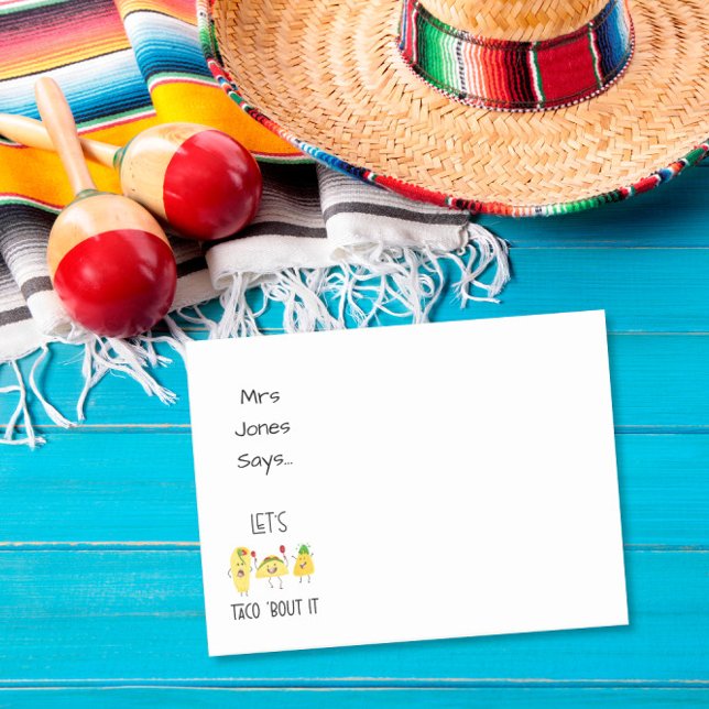 let's taco about it funny thinking of you card post-it notes (Creator Uploaded)