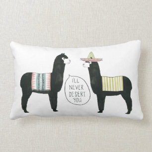 Let's Taco About It I'll Never Desert You Lumbar Pillow