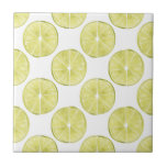 Let's Taco About It | Lime Pattern Ceramic Tile<br><div class="desc">Enjoy this fresh creative lime pattern on a product or wallart piece to enhance and add to the world around you. Artist: Grace Popp</div>