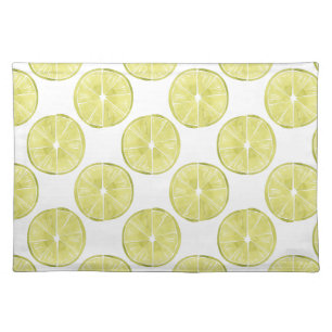 Let's Taco About It   Lime Pattern Cloth Placemat