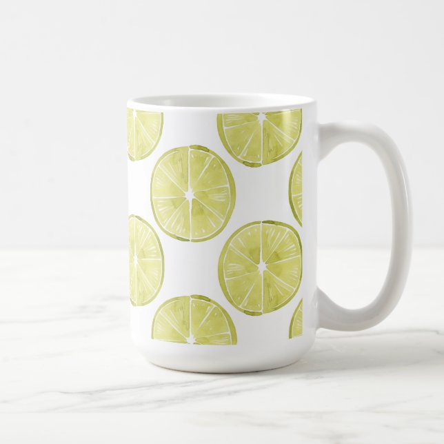 Let's Taco About It | Lime Pattern Coffee Mug (Right)