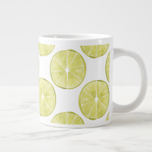Let's Taco About It Lime Pattern Giant Coffee Mug