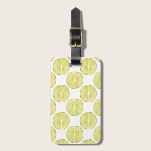 Let's Taco About It | Lime Pattern Luggage Tag