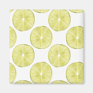 Let's Taco About It   Lime Pattern Magnet