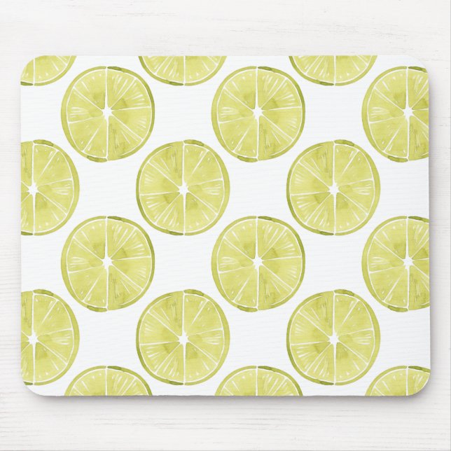 Let's Taco About It | Lime Pattern Mouse Pad (Front)