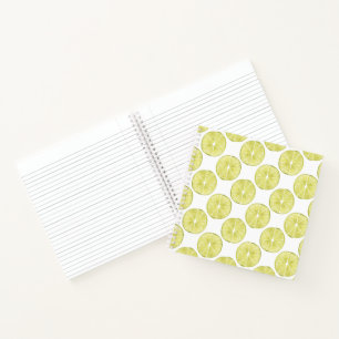 Let's Taco About It Lime Pattern Notebook
