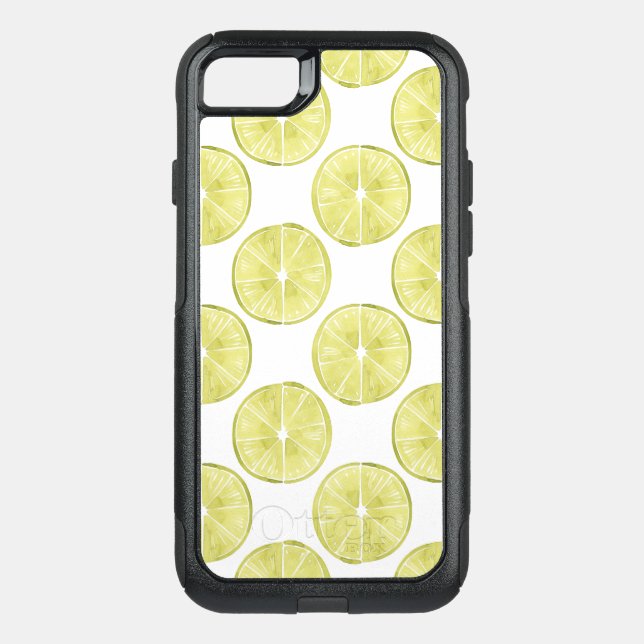 Let's Taco About It | Lime Pattern Otterbox iPhone Case (Back)