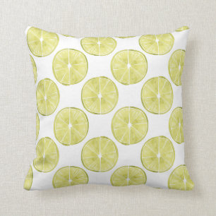 Let's Taco About It Lime Pattern Throw Pillow