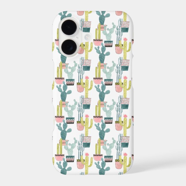 Let's Taco About Love | Cactus Pattern Iphone Case (Back)