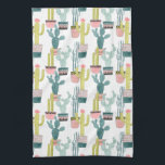 Let's Taco About Love | Cactus Pattern Kitchen Towel<br><div class="desc">Enjoy this fresh creative llama design on a product or wallart piece to enhance and add to the world around you. Artist: Grace Popp</div>