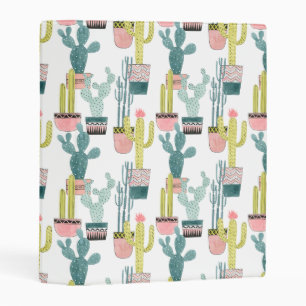 Let's Taco About Love   Cactus Pattern Mini Binder
