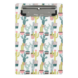 Let's Taco About Love Cactus Pattern Mini Clipboard