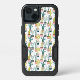 Let's Taco About Love Cactus Pattern iPhone 13 Case