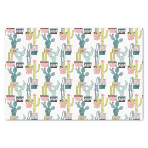 Lets Taco About Love  Cactus Pattern Tissue Paper