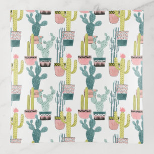Let's Taco About Love   Cactus Pattern Trinket Tray