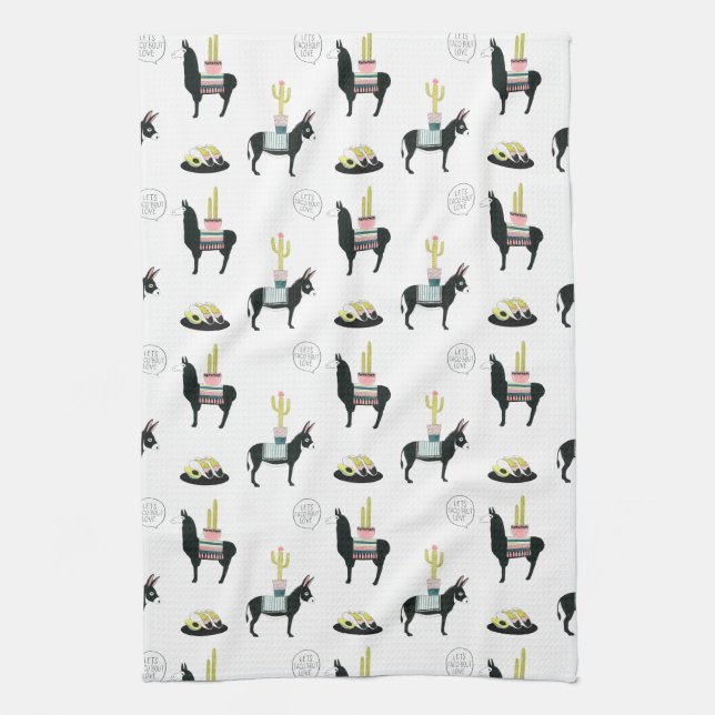 Let's Taco About Love Kitchen Towel (Vertical)
