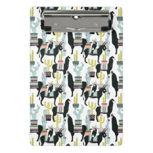 Let's Taco About Love Llama & Donkey Pattern Mini Clipboard