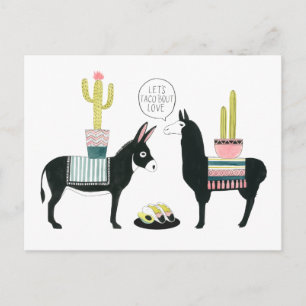 Let's Taco About Love Postcard