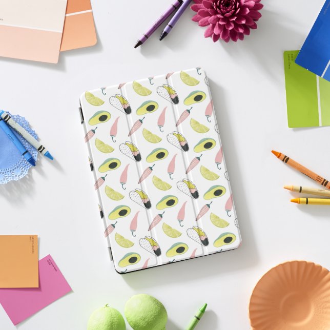 Let's Taco About Love | Taco Element Circle iPad Pro Cover (Desk)