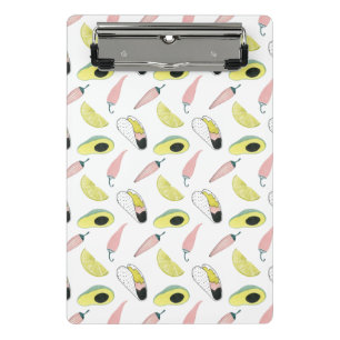 Let's Taco About Love Taco Element Circle Mini Clipboard