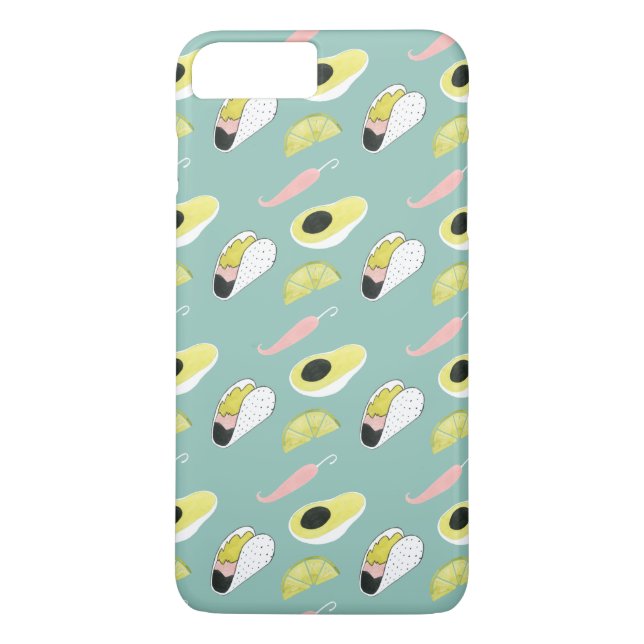 Let's Taco About Love | Taco Element Pattern Case-Mate iPhone Case (Back)
