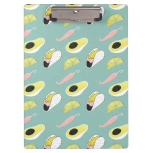 Let's Taco About Love Taco Element Pattern Clipboard