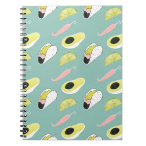 Let's Taco About Love | Taco Element Pattern Notebook