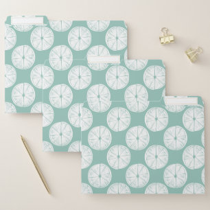 Let's Taco About Love Teal Lime Pattern File Folder