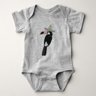 Let's Taco About Love Toucan Sombrero Baby Bodysuit