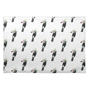Let's Taco About Love Toucan Sombrero Cloth Placemat