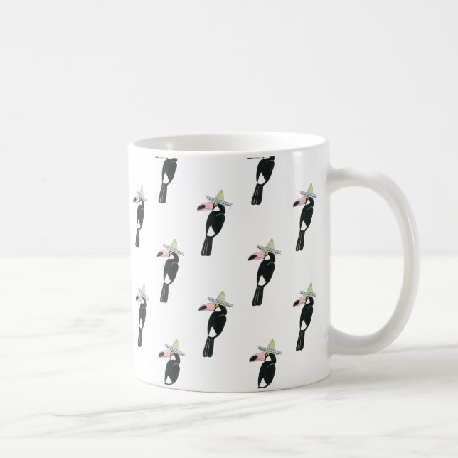 Let's Taco About Love | Toucan Sombrero Coffee Mug (Right)