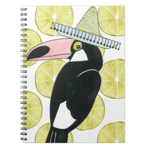 Let's Taco About Love Toucan Sombrero Notebook