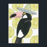 Let's Taco About Love | Toucan Sombrero Postcard<br><div class="desc">Enjoy this fresh creative toucan design on a product or wallart piece to enhance and add to the world around you. Artist: Grace Popp</div>