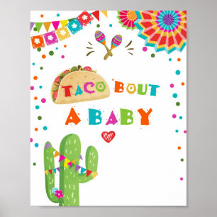 Let's Taco Bout A Baby Cactus Fiesta Table Sign