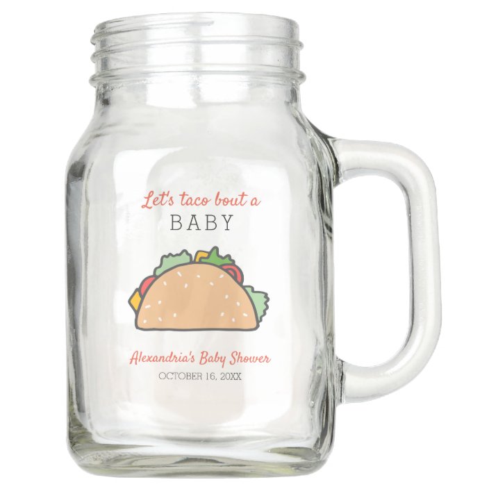 baby shower mason jar