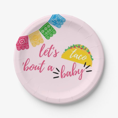 Lets Taco Bout a Baby Fiesta Baby Shower  Paper Plates